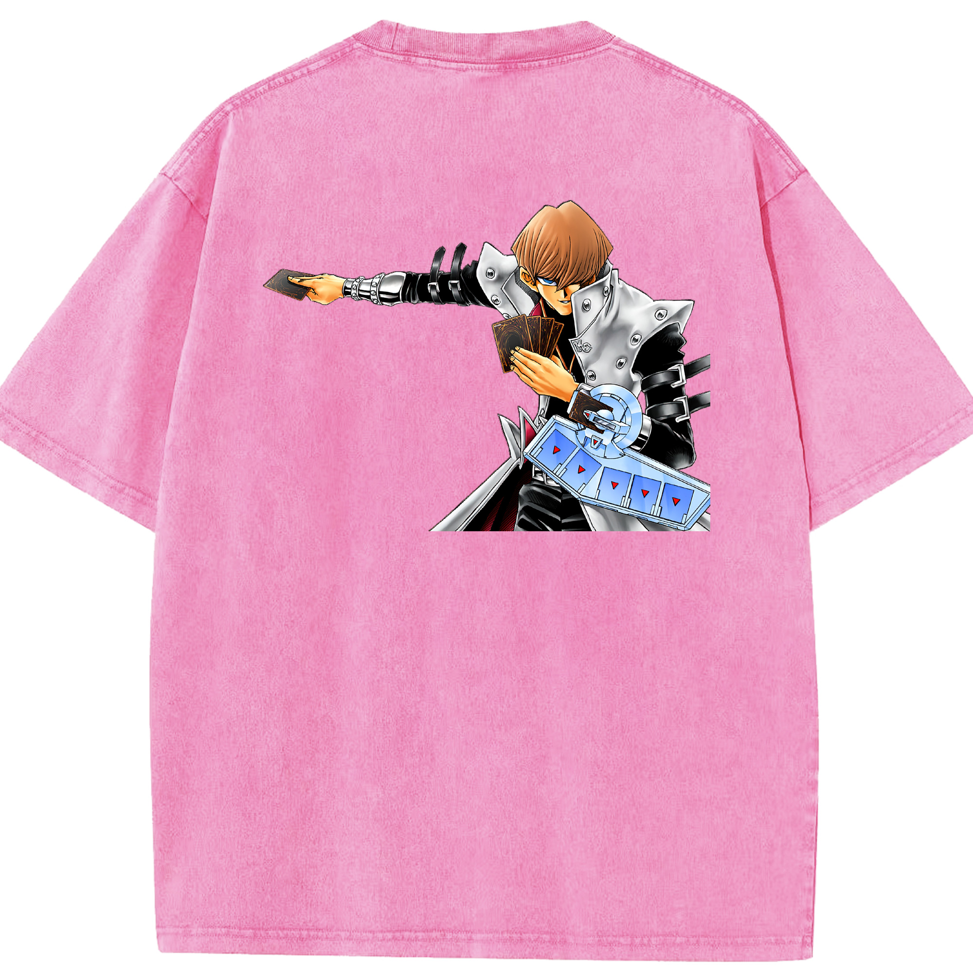 （画像用） 遊☆戯☆王 Yu-Gi-Oh! 綿100% ヴィンテージ風 半袖Tシャツ（背面プリント）